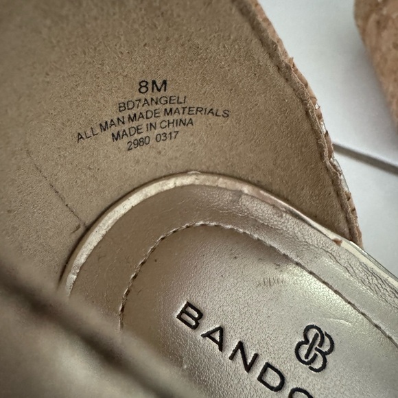 Bandolino Cork Block Heel Sandals - Picture 4 of 4